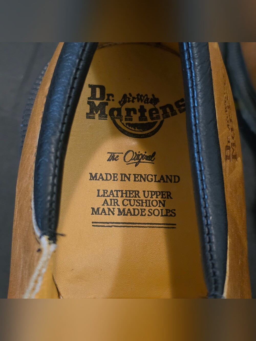 Vintage Dr. Martens Made in England Steel Toe Mary Jane Shoes - UK 7 / US 9 - Picture 9 of 9
